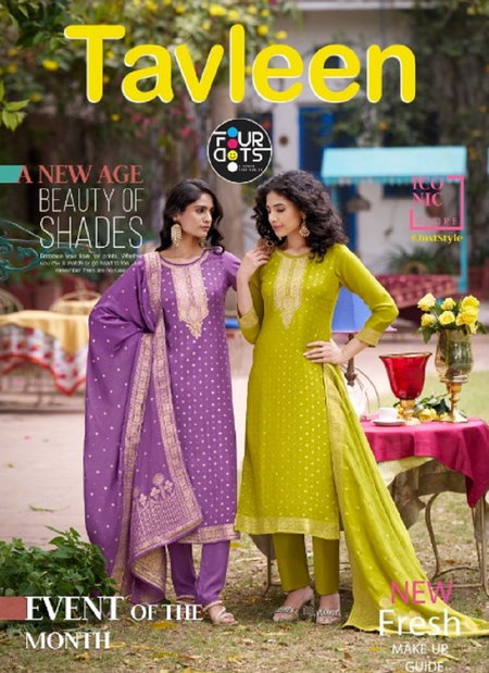 Tavleen By Four Dots Glass Muslin Wholesale Designer Salwar Suits In India